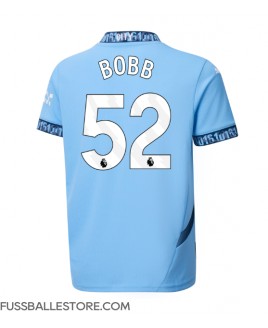 Günstige Manchester City Oscar Bobb #52 Heimtrikot 2024-25 Kurzarm